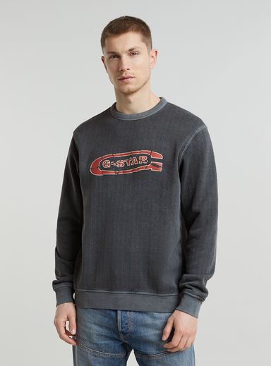 Destroyed G Logo Washed Sweater